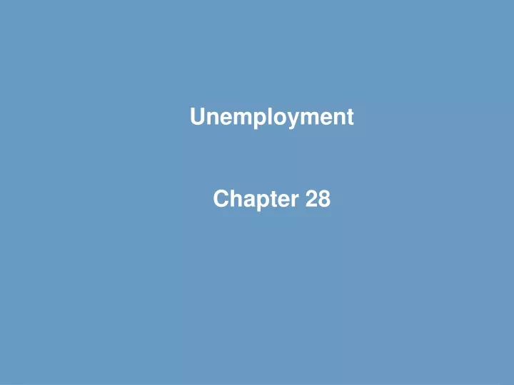 unemployment chapter 28