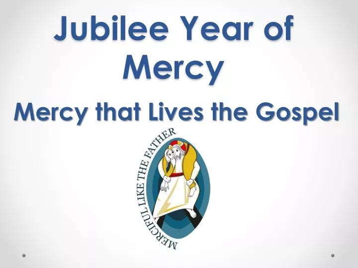 jubilee year of mercy