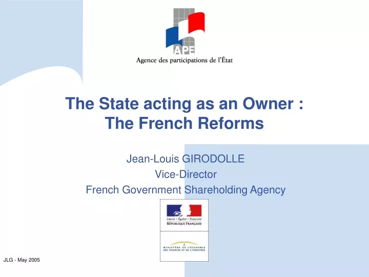 the state acting as an owner the french reforms