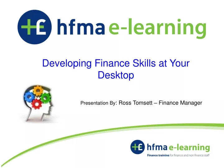 developing finance skills at your desktop