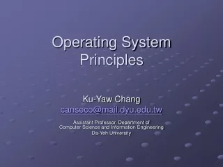 Operating System Principles