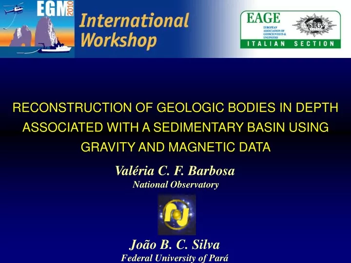 reconstruction of geologic bodies in depth