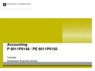 Accounting P 6011P0148 / PE 6011P0150
