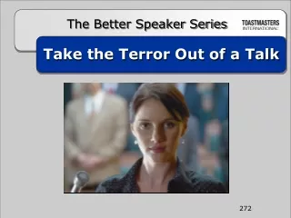 Take the Terror Out of a Talk