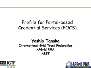 Profile for Portal-based Credential Services (POCS)