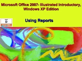 Microsoft Office 2007- Illustrated Introductory, Windows XP Edition