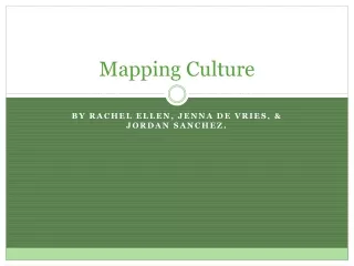 Mapping Culture