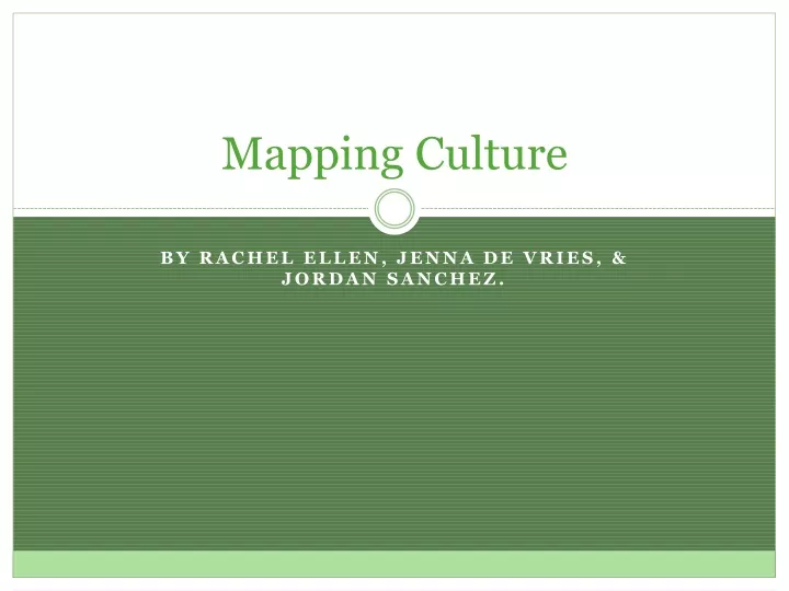 mapping culture