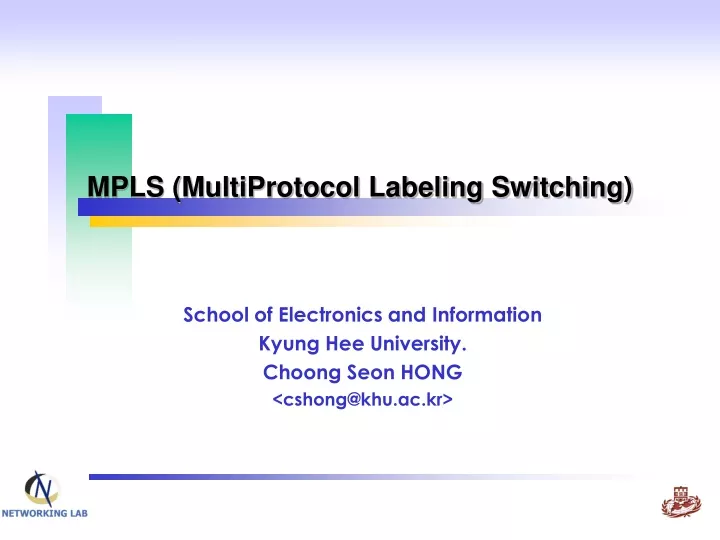 mpls multiprotocol labeling switching
