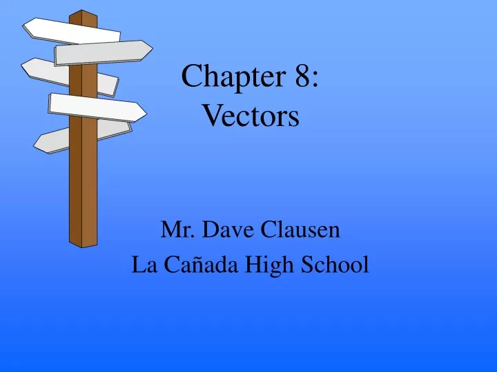 chapter 8 vectors