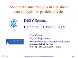 Systematic uncertainties in statistical data analysis for particle physics