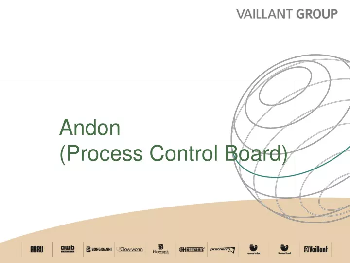 andon process control board