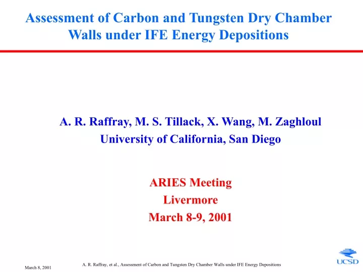 assessment of carbon and tungsten dry chamber walls under ife energy depositions