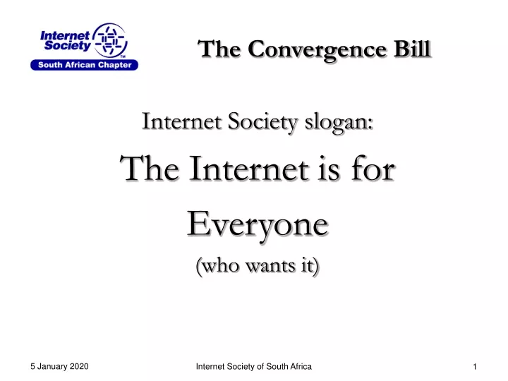 the convergence bill