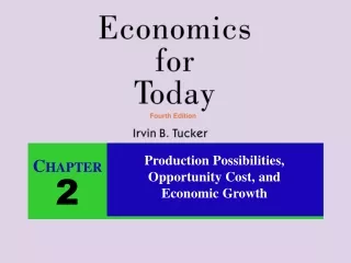 Production Possibilities, Opportunity Cost, and Economic Growth