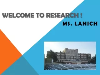 Welcome to Research !