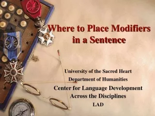 Where to Place Modifiers in a Sentence