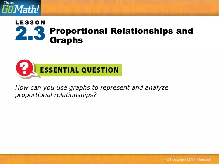proportional relationships and graphs
