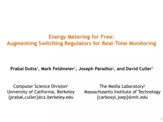 Energy Metering for Free: Augmenting Switching Regulators for Real-Time Monitoring