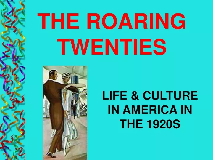 life culture in america in the 1920s