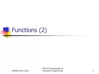 Functions (2)