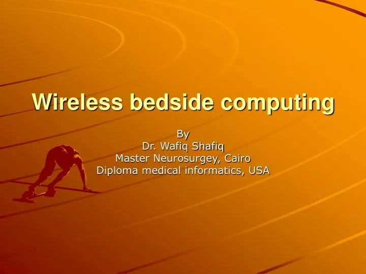 wireless bedside computing