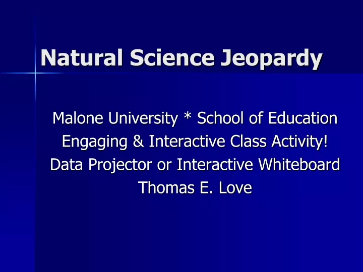 natural science jeopardy