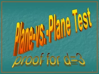 Plane-vs.-Plane Test