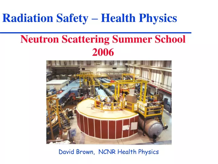 radiation safety health physics