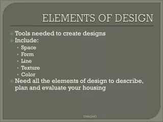 ELEMENTS OF DESIGN