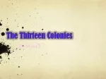 The Thirteen Colonies