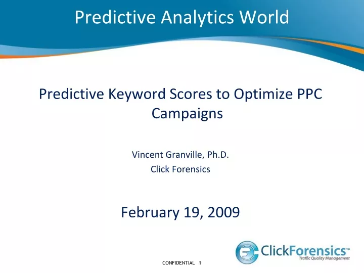 predictive analytics world
