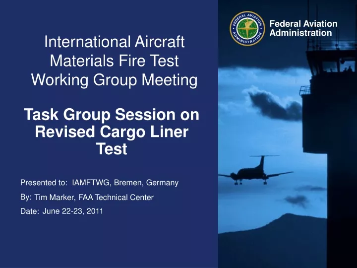 international aircraft materials fire test working group meeting