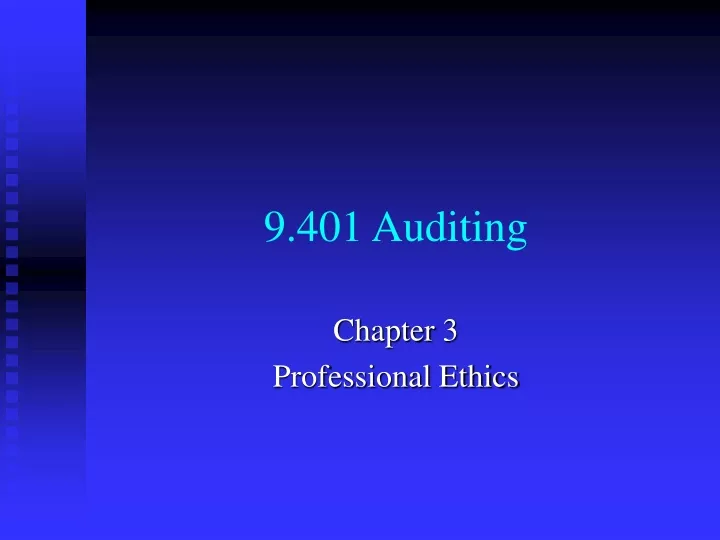 9 401 auditing