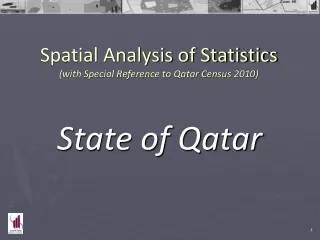 Spatial Analysis of Statistics (with Special Reference to Qatar Census 2010)
