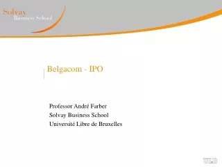 Belgacom - IPO