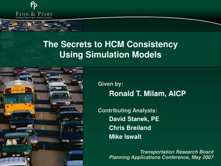 the secrets to hcm consistency using simulation models