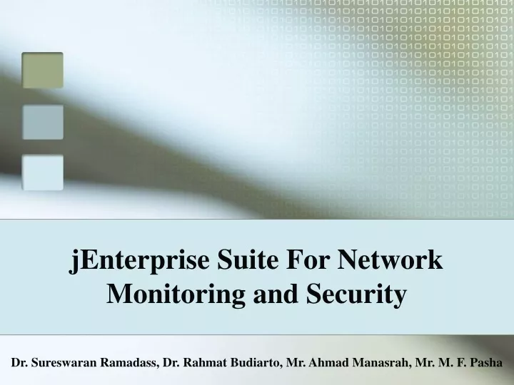 jenterprise suite for network monitoring