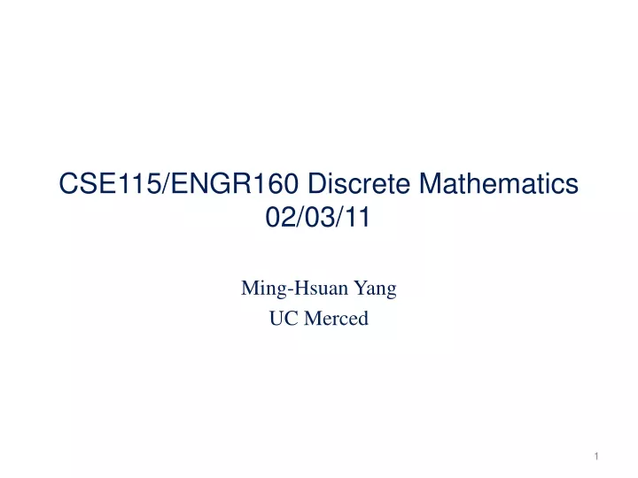 cse115 engr160 discrete mathematics 02 03 11