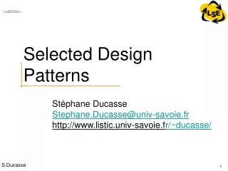 Selected Design Patterns