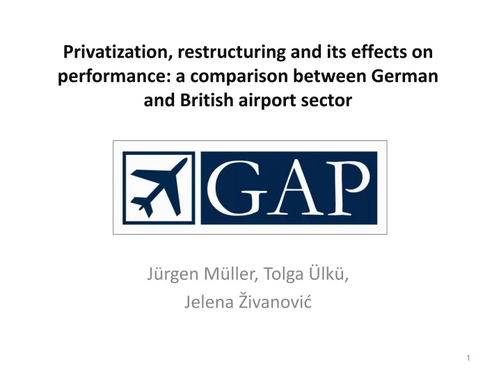 privatization restructuring and its effects