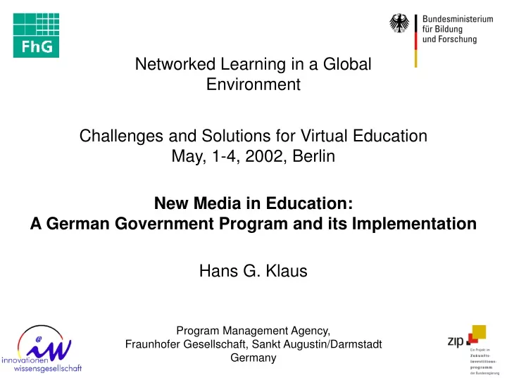 networked learning in a global environment