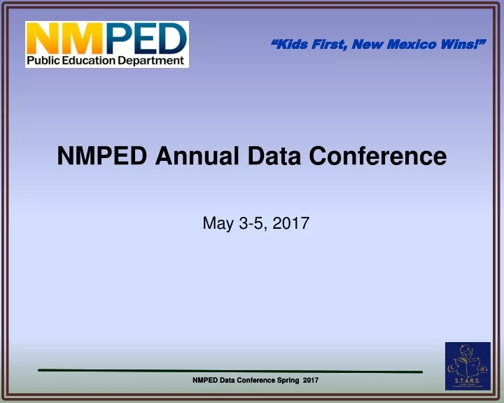 nmped annual data conference