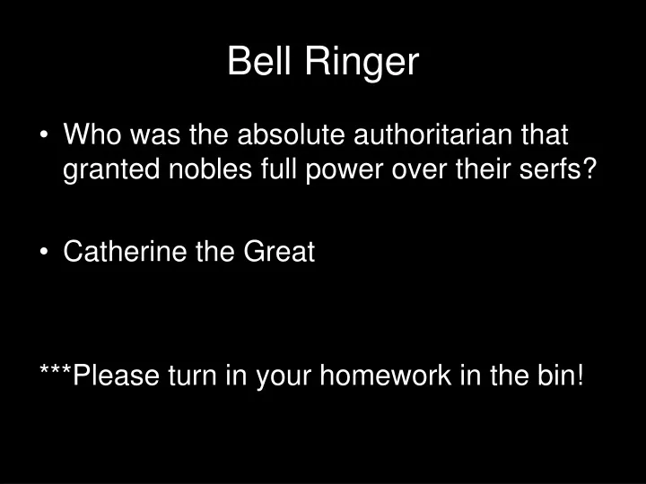 bell ringer