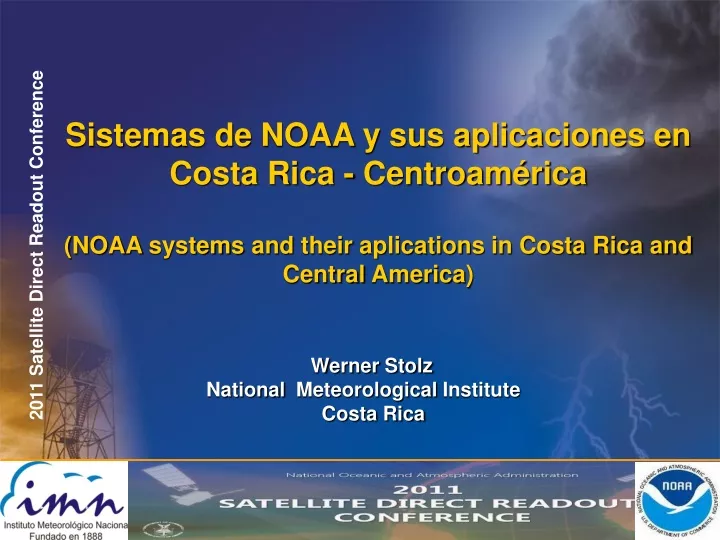 sistemas de noaa y sus aplicaciones en costa rica