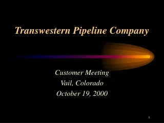Transwestern Pipeline Company