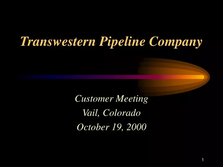 transwestern pipeline company