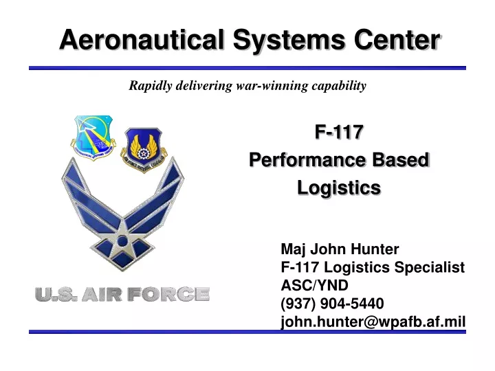 f 117 performance based logistics