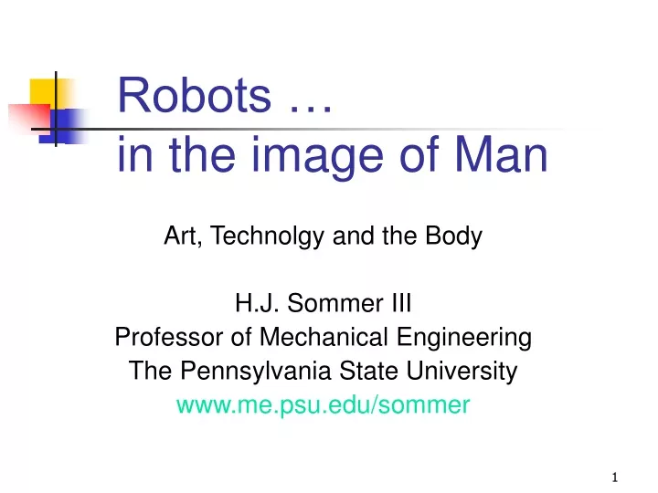 robots in the image of man