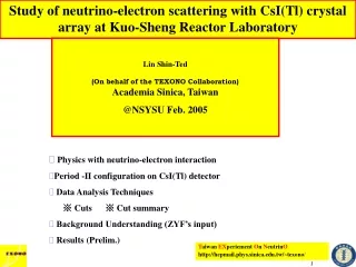 Study of neutrino-electron scattering with CsI(Tl) crystal array at Kuo-Sheng Reactor Laboratory